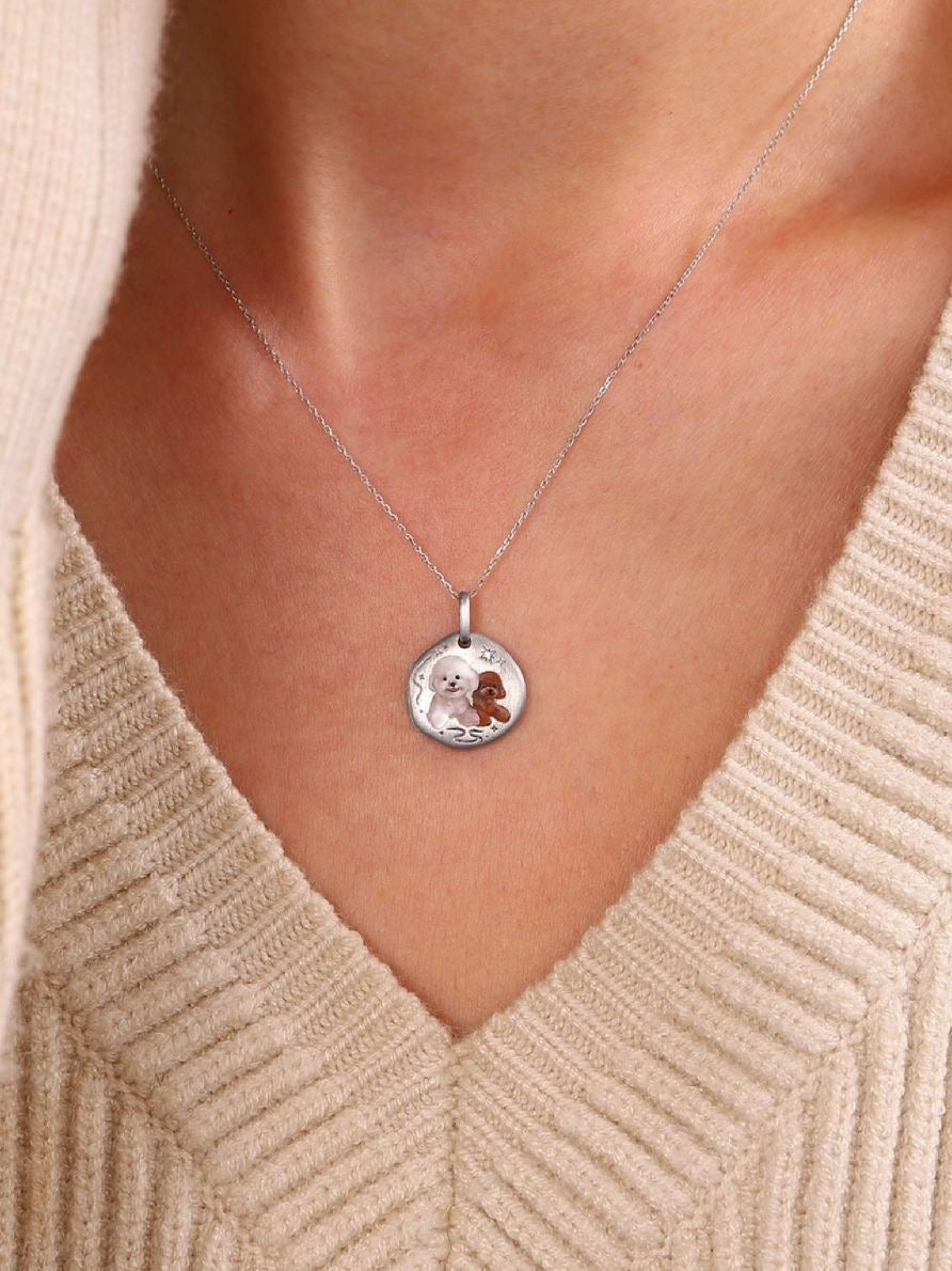 Custom Pet Portrait Necklace