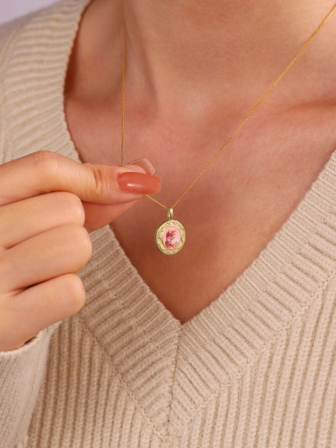 Custom Pet Portrait Necklace