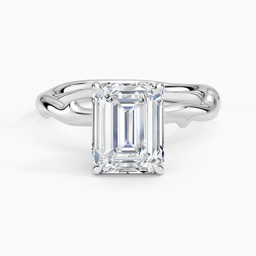 Rose Thorn Solitaire Engagement Ring