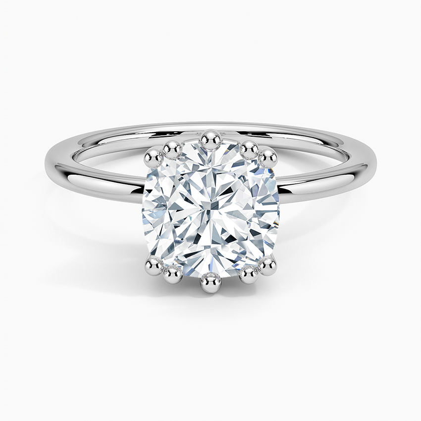 Kalina Hidden Halo Diamond Engagement Ring