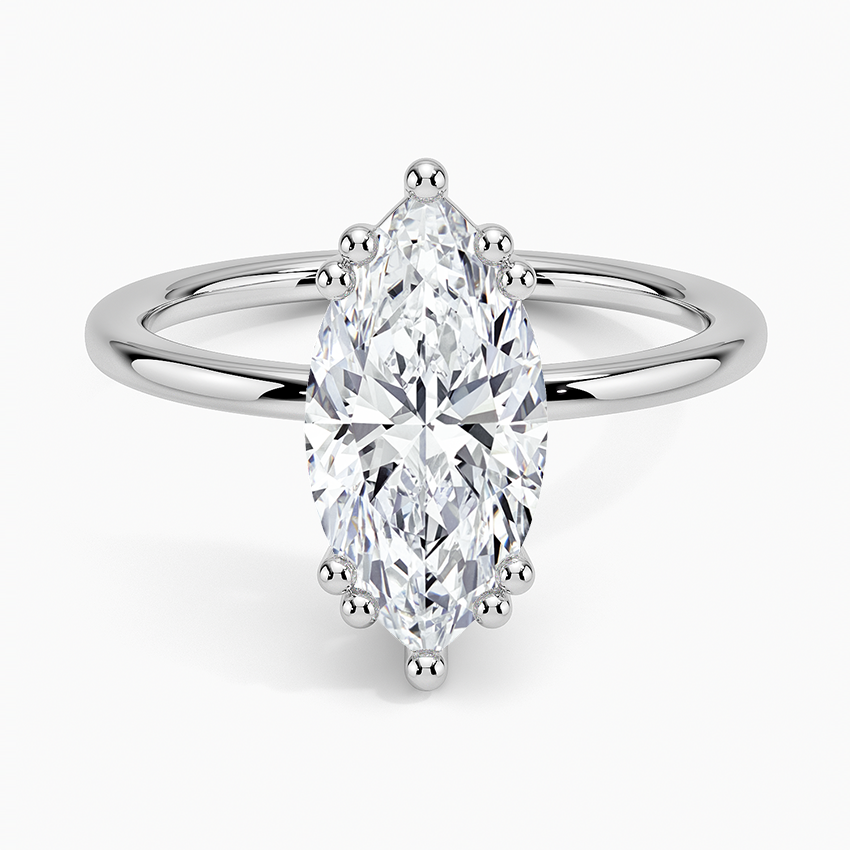Kalina Hidden Halo Diamond Engagement Ring