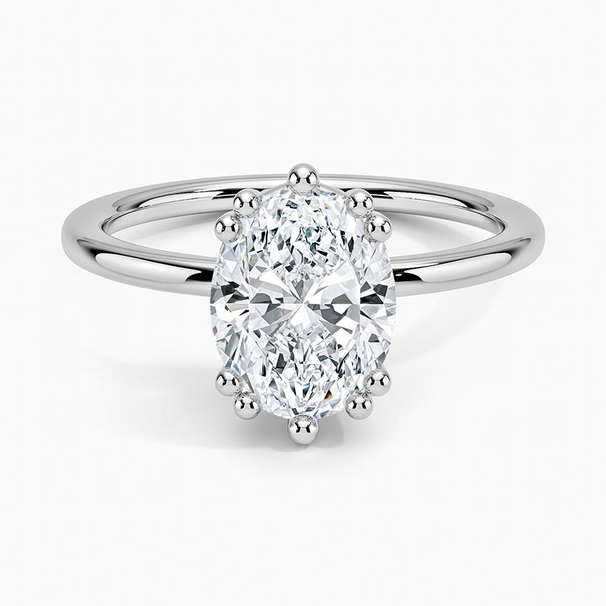 Kalina Hidden Halo Diamond Engagement Ring