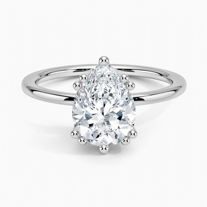Kalina Hidden Halo Diamond Engagement Ring