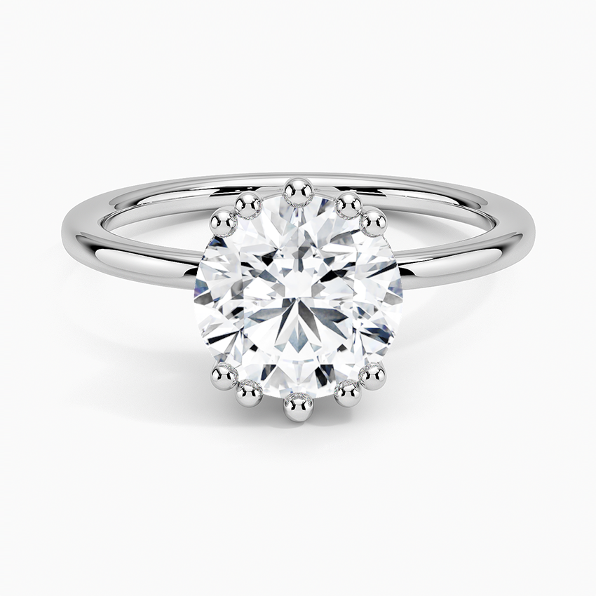 Kalina Hidden Halo Diamond Engagement Ring