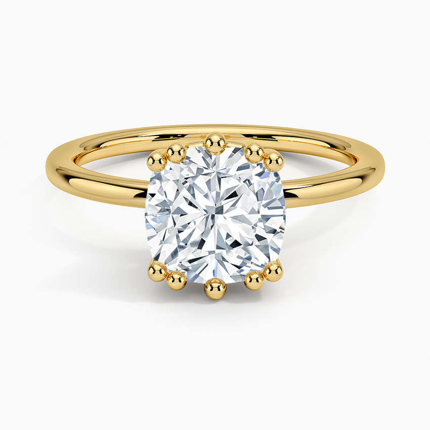 Kalina Hidden Halo Diamond Engagement Ring