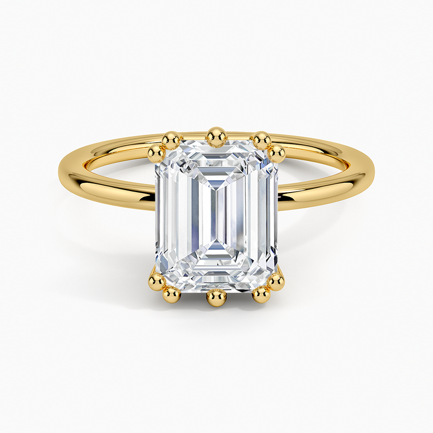 Kalina Hidden Halo Diamond Engagement Ring