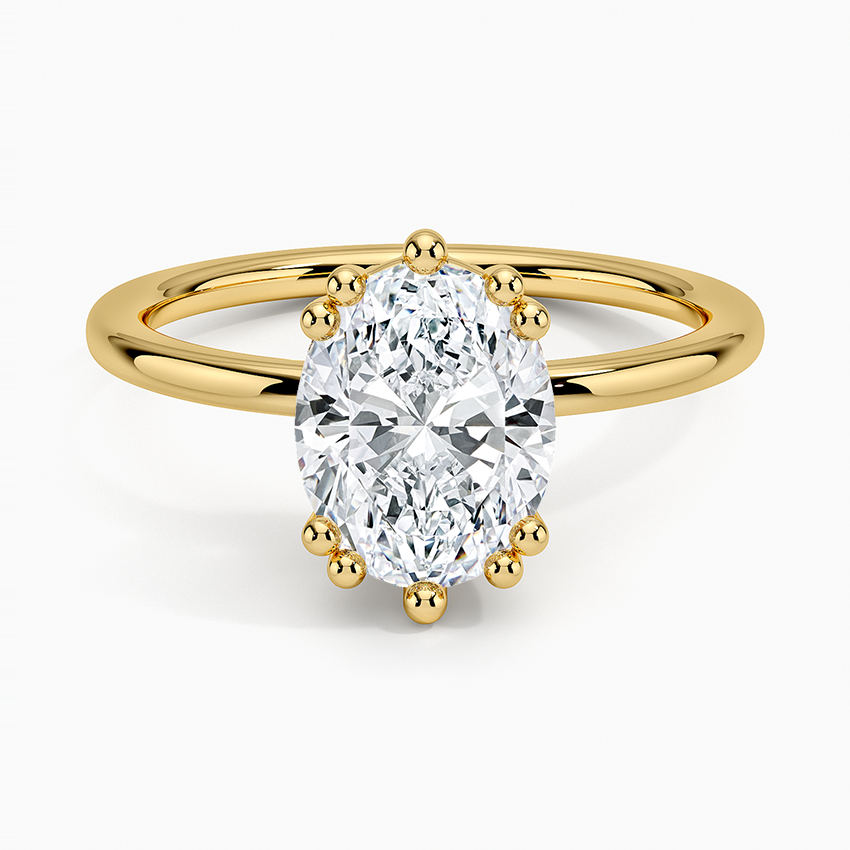 Kalina Hidden Halo Diamond Engagement Ring