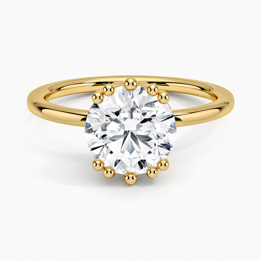 Kalina Hidden Halo Diamond Engagement Ring