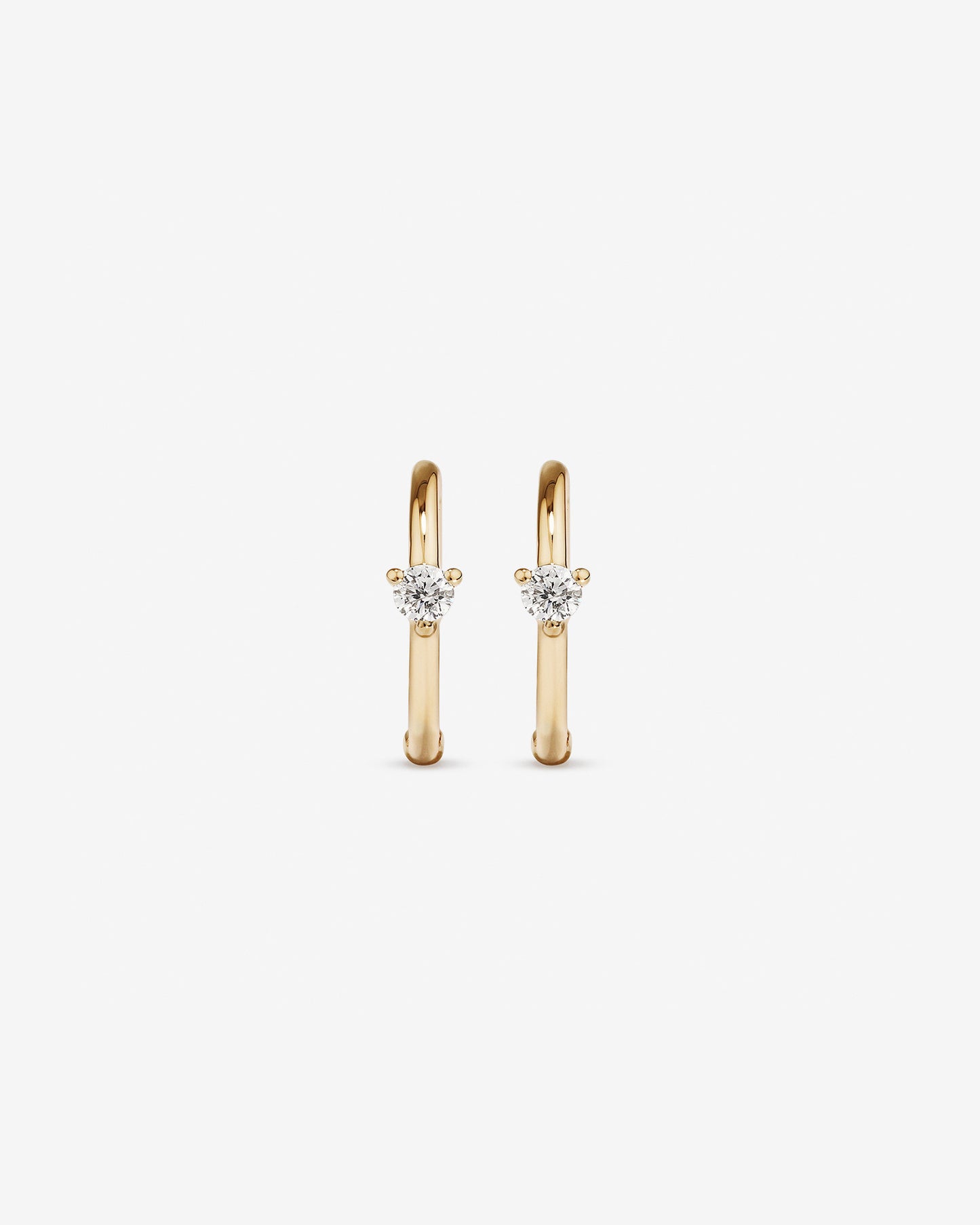 Diamond Accent Sleeper Earrings in 10kt Yellow Gold