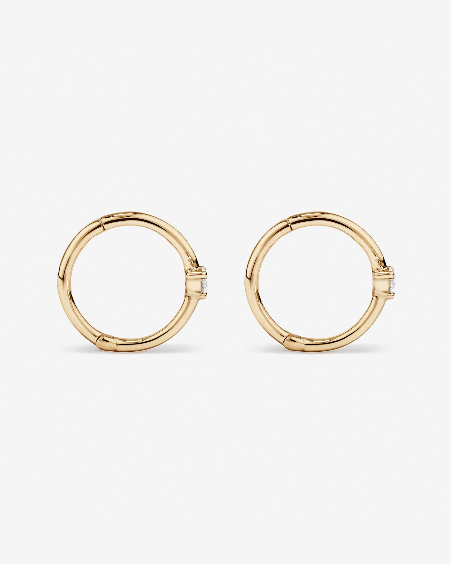 Diamond Accent Sleeper Earrings in 10kt Yellow Gold
