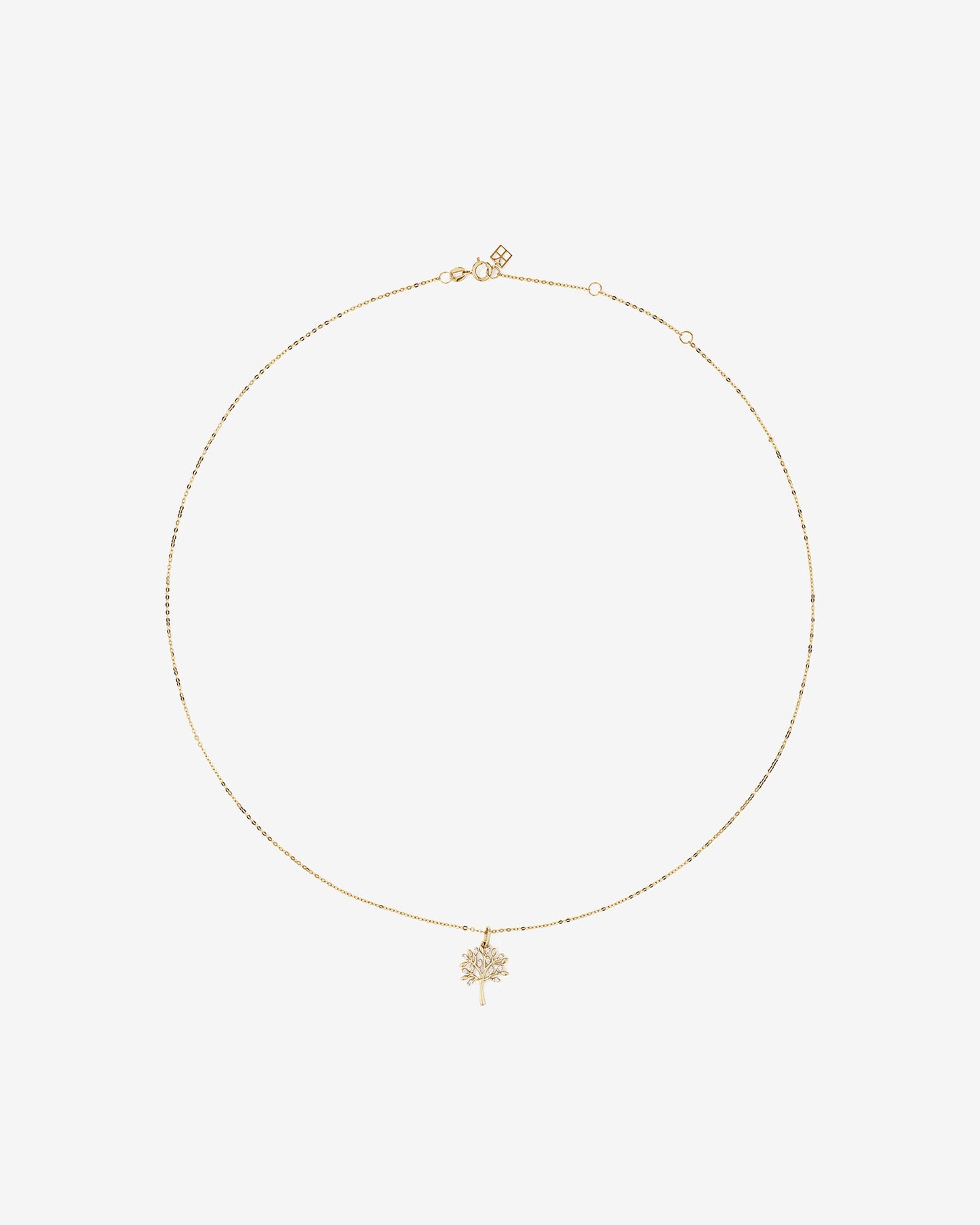 Cubic Zirconia Tree of Life Pendant Necklace in 10kt Yellow Gold