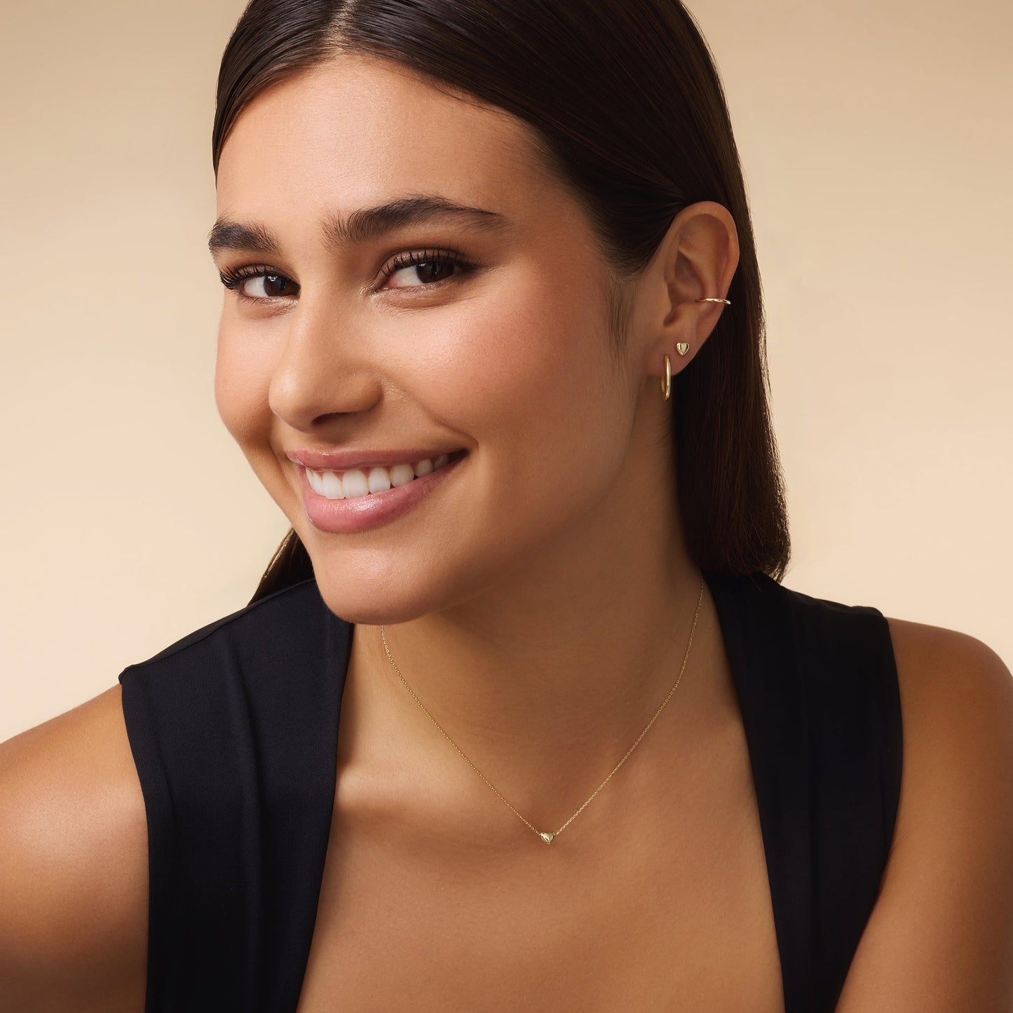 Puffy Heart Studs