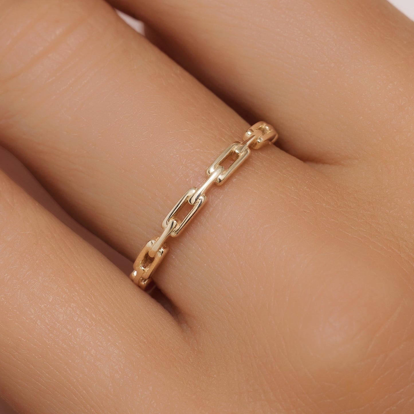 Paperclip Chain Ring