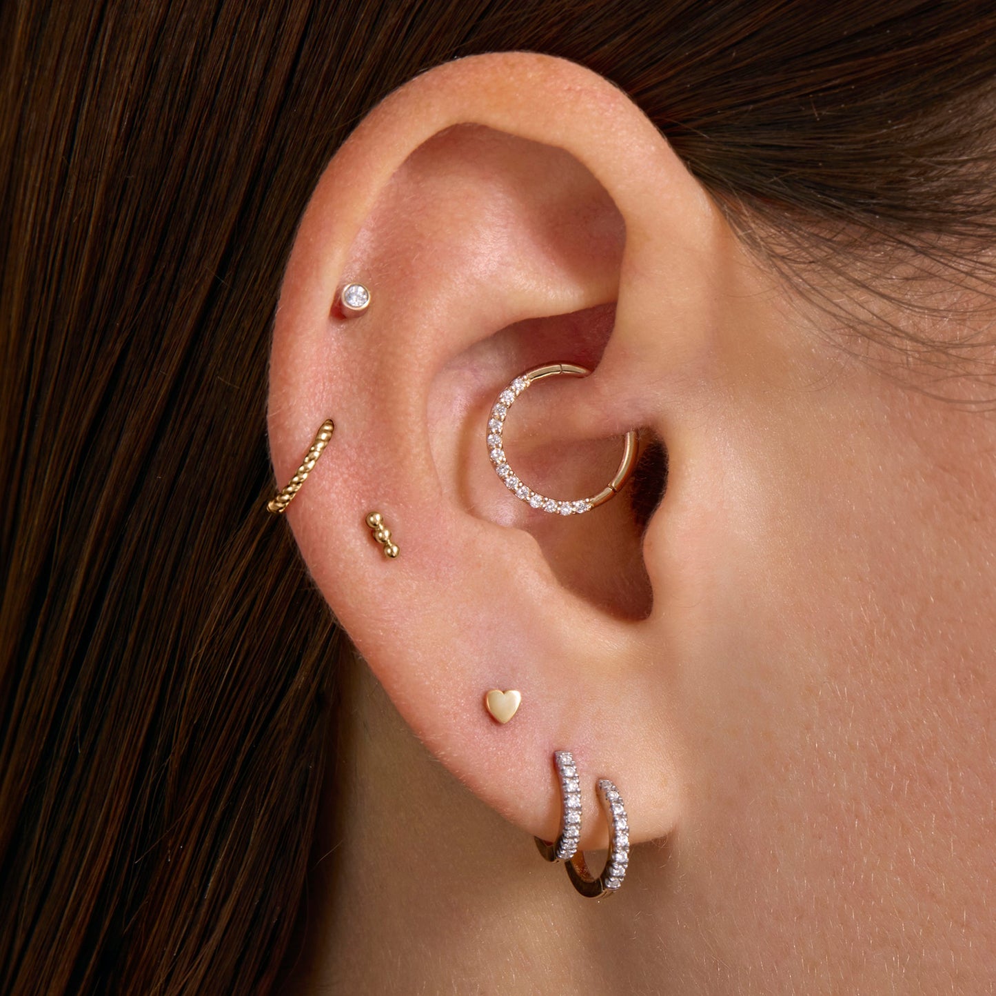 Twisted Cartilage Hoop Piercing (9mm)