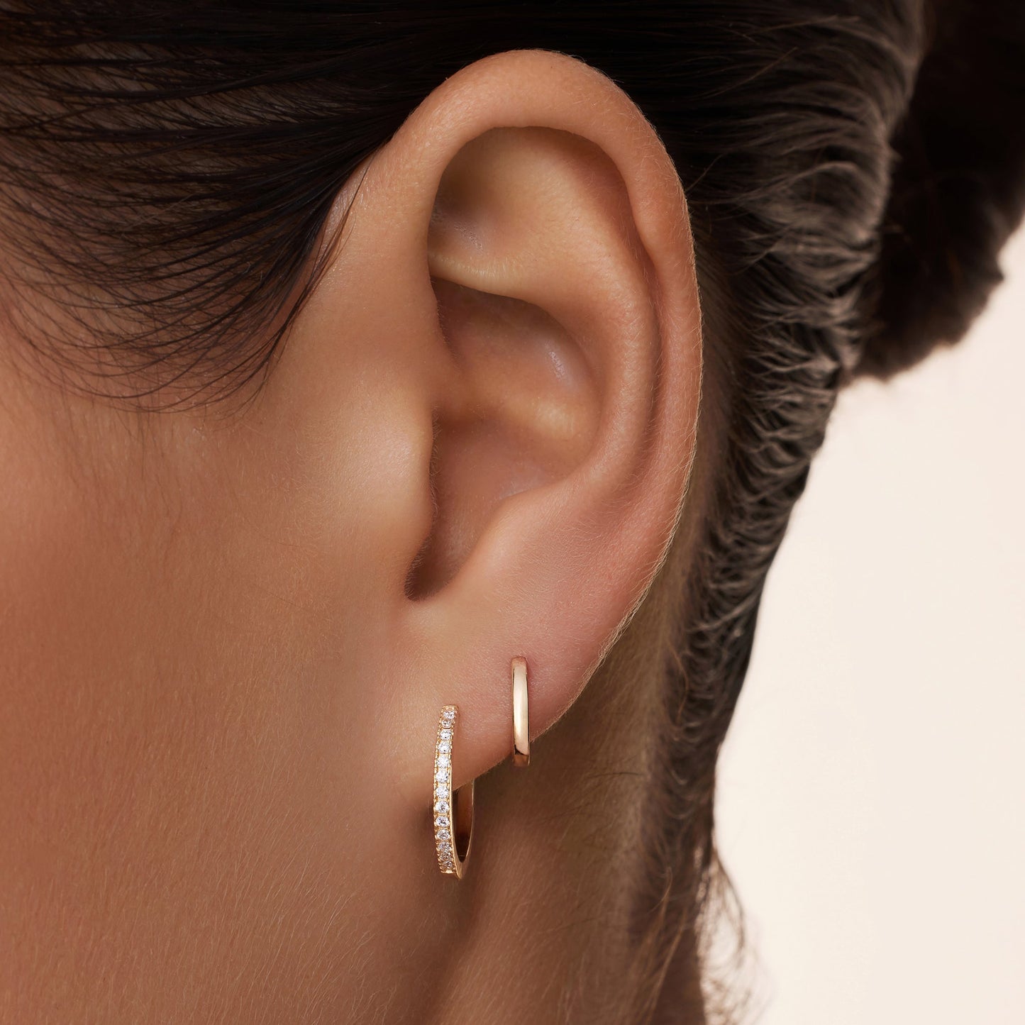 Moissanite Small Hoops (15mm)