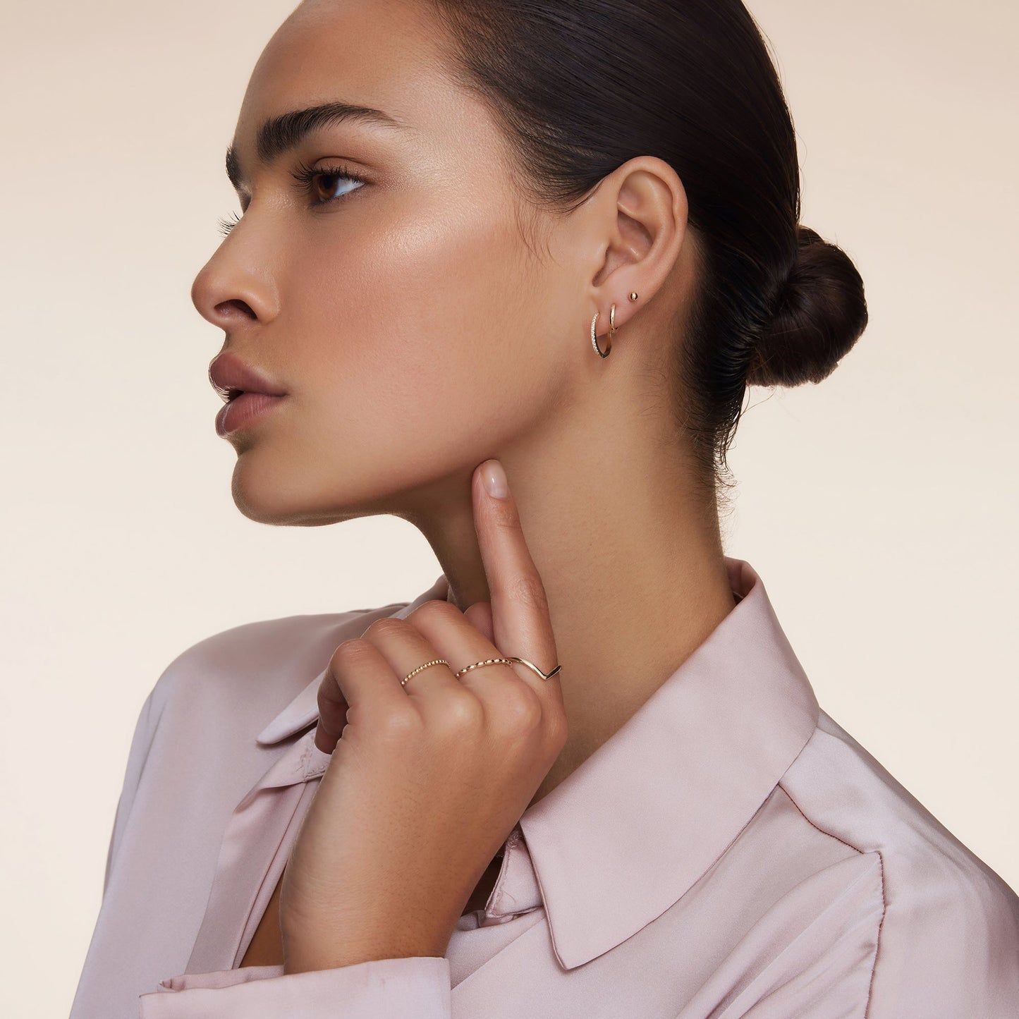 Moissanite Small Hoops (15mm)
