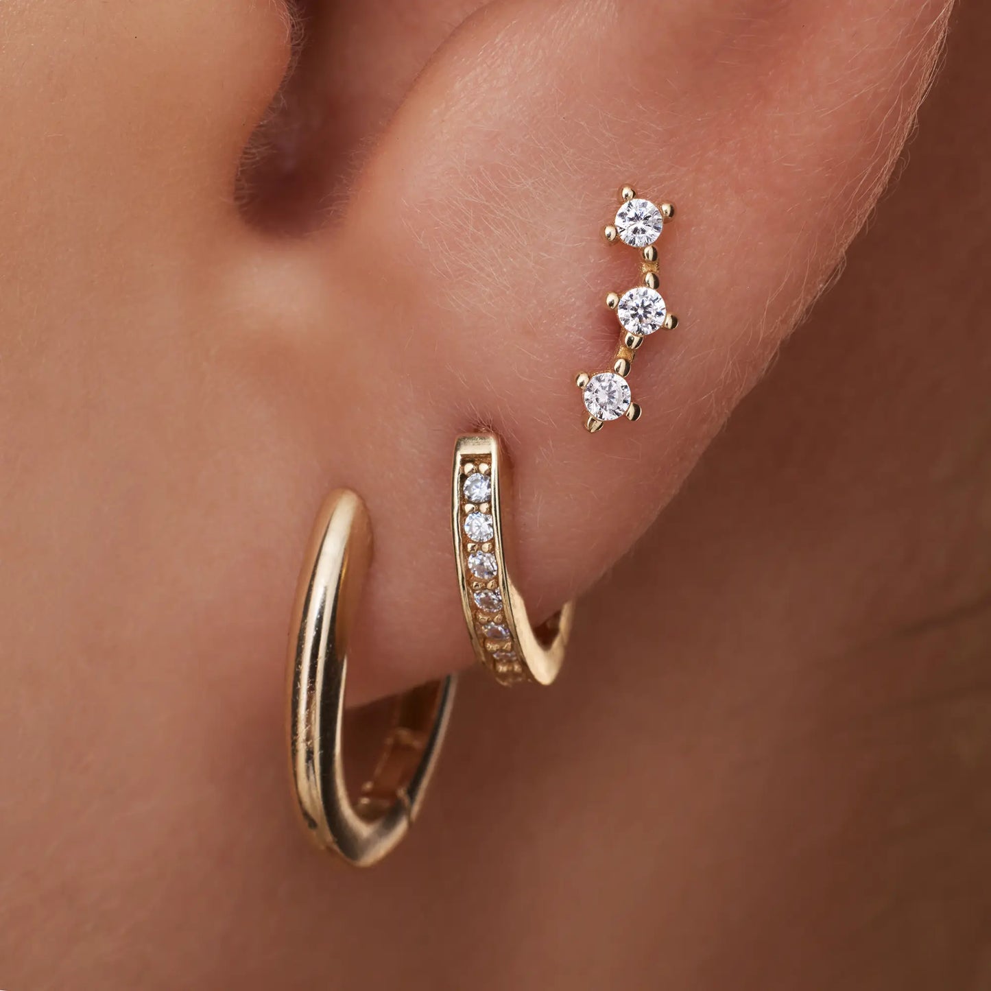 Cubic Zirconia Cluster Studs