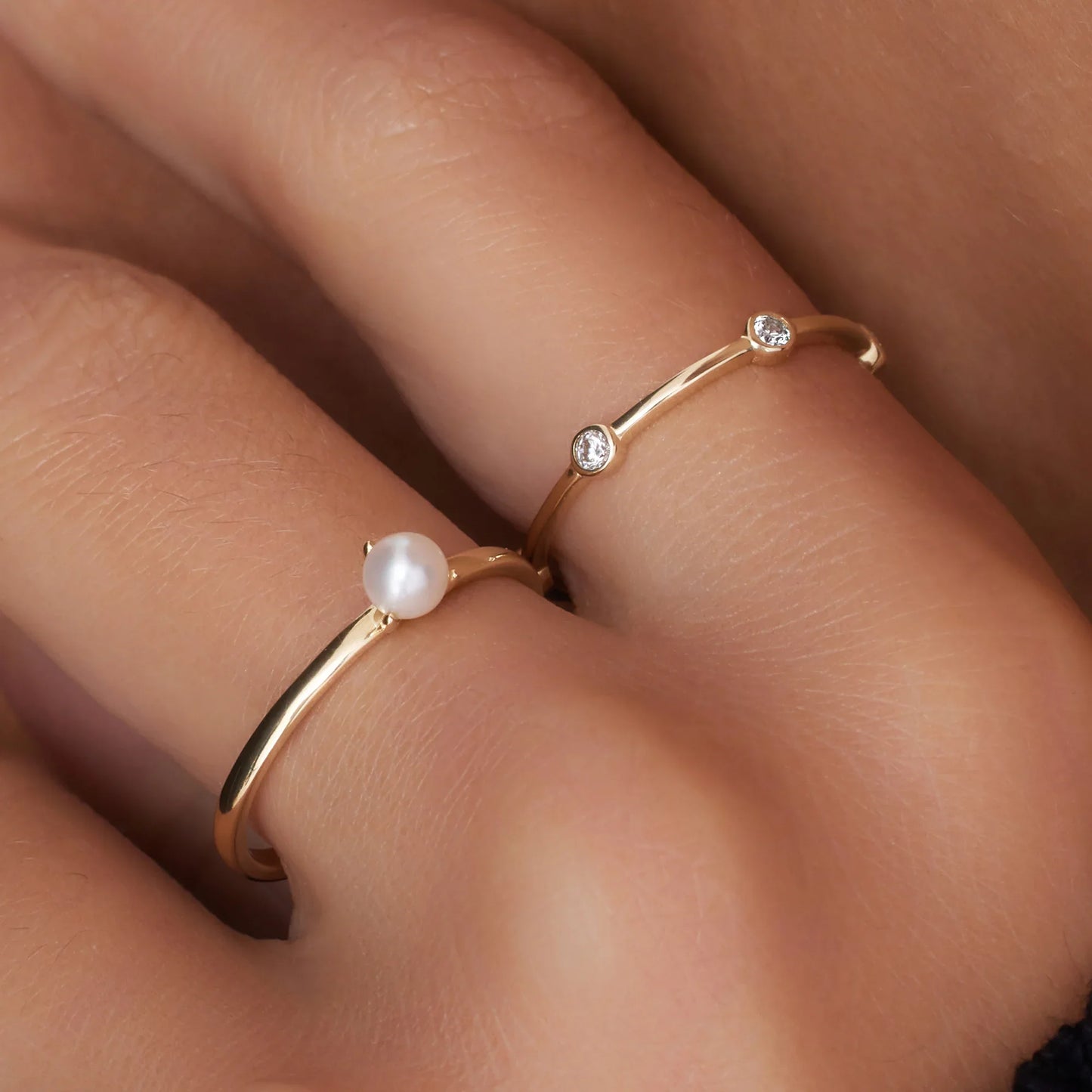 Six Bezel Set Moissanite Band Ring