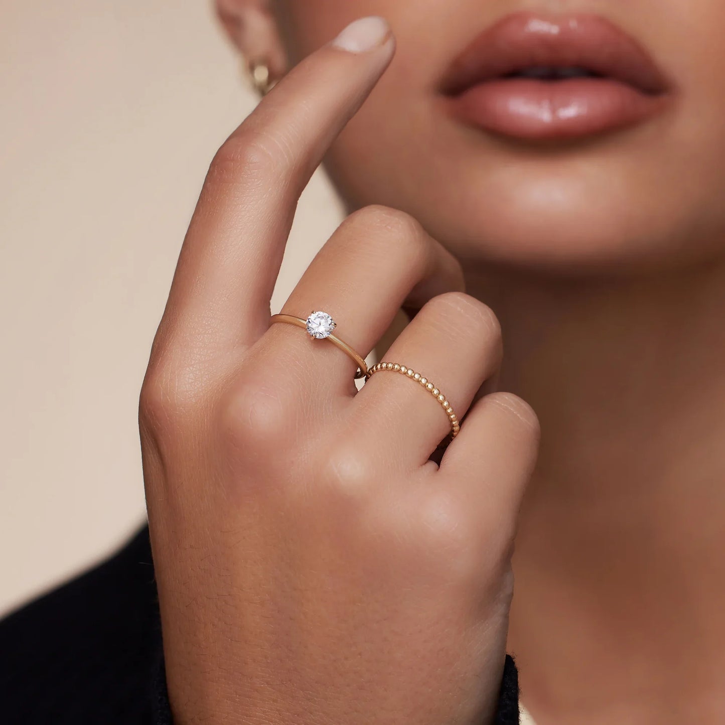 Beaded Stacker Ring