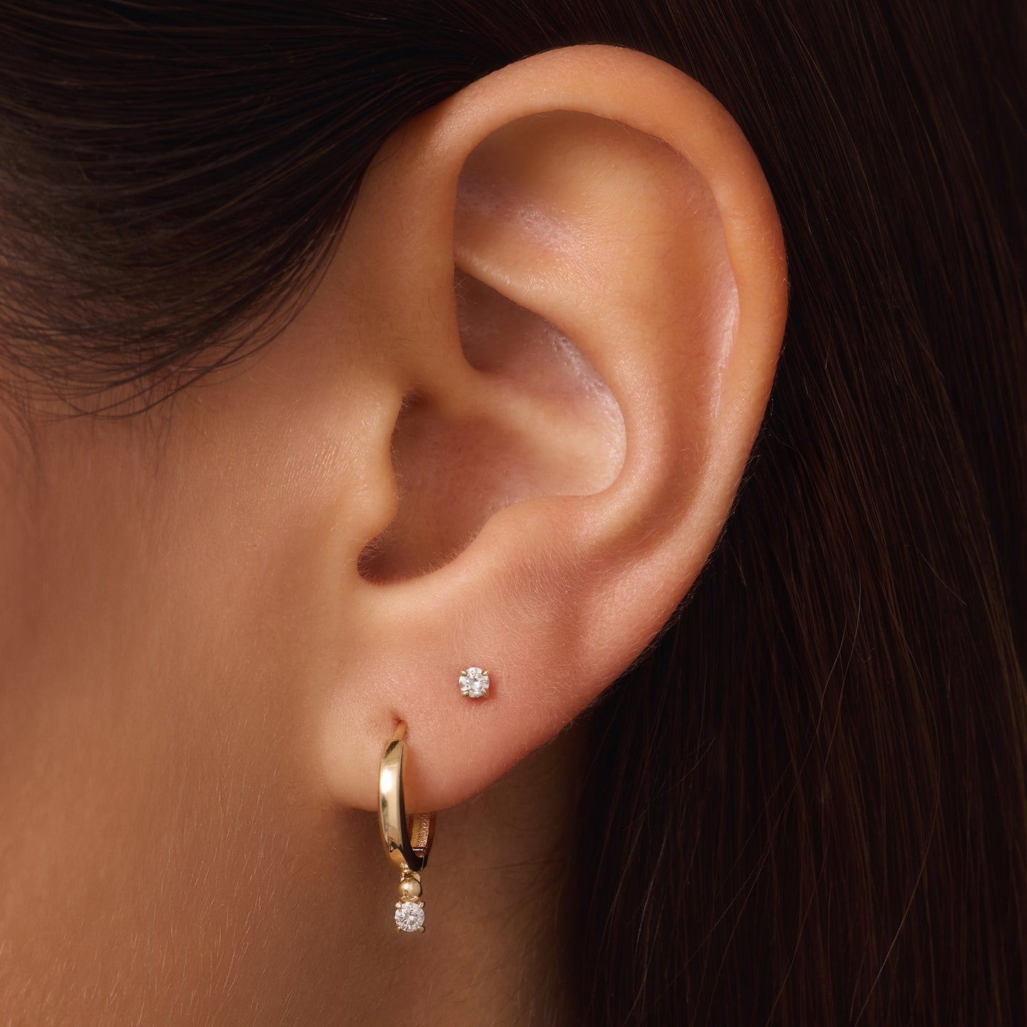 Four Prong Diamond Studs (0.10 ct)