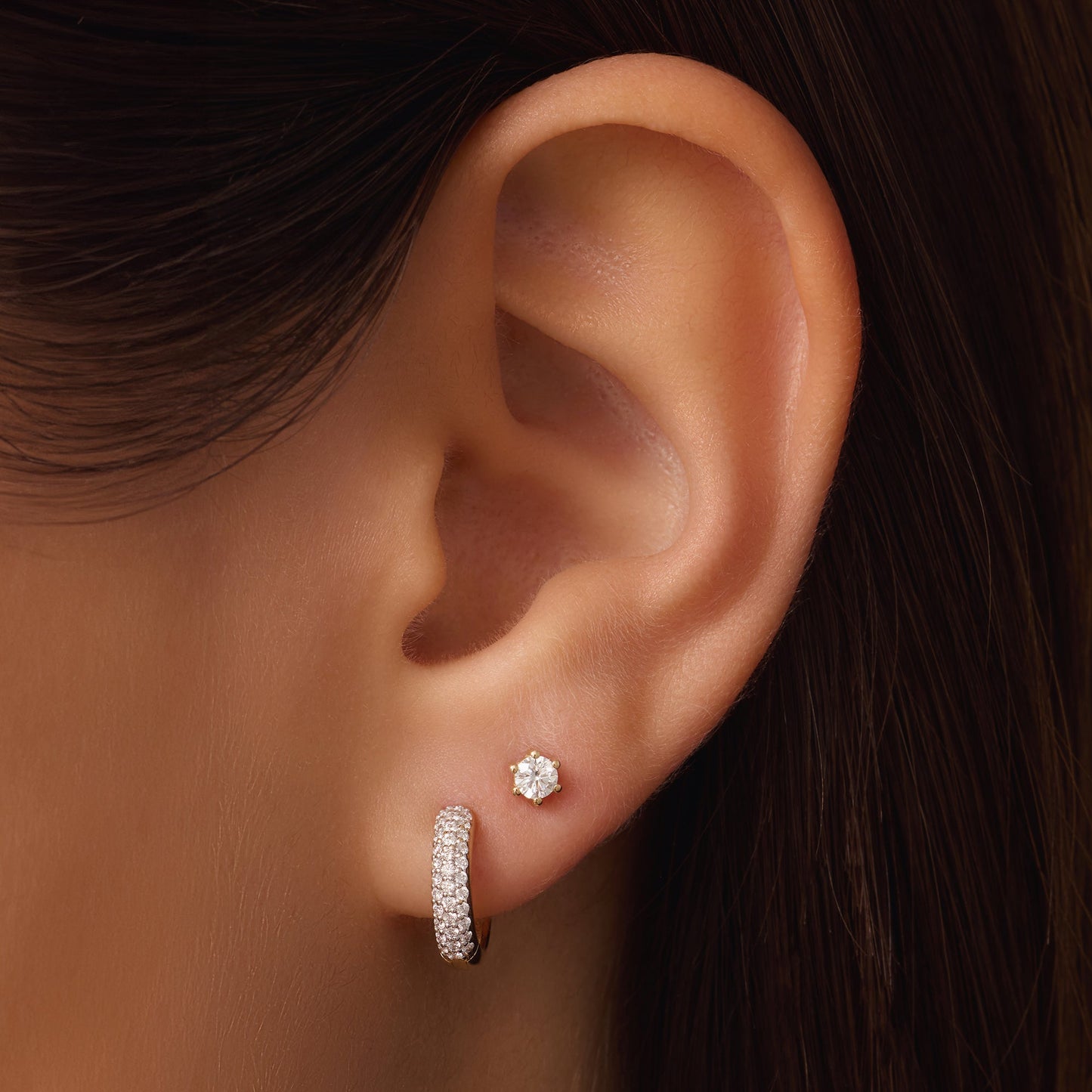 Six Prong Diamond Studs (0.20 ct)