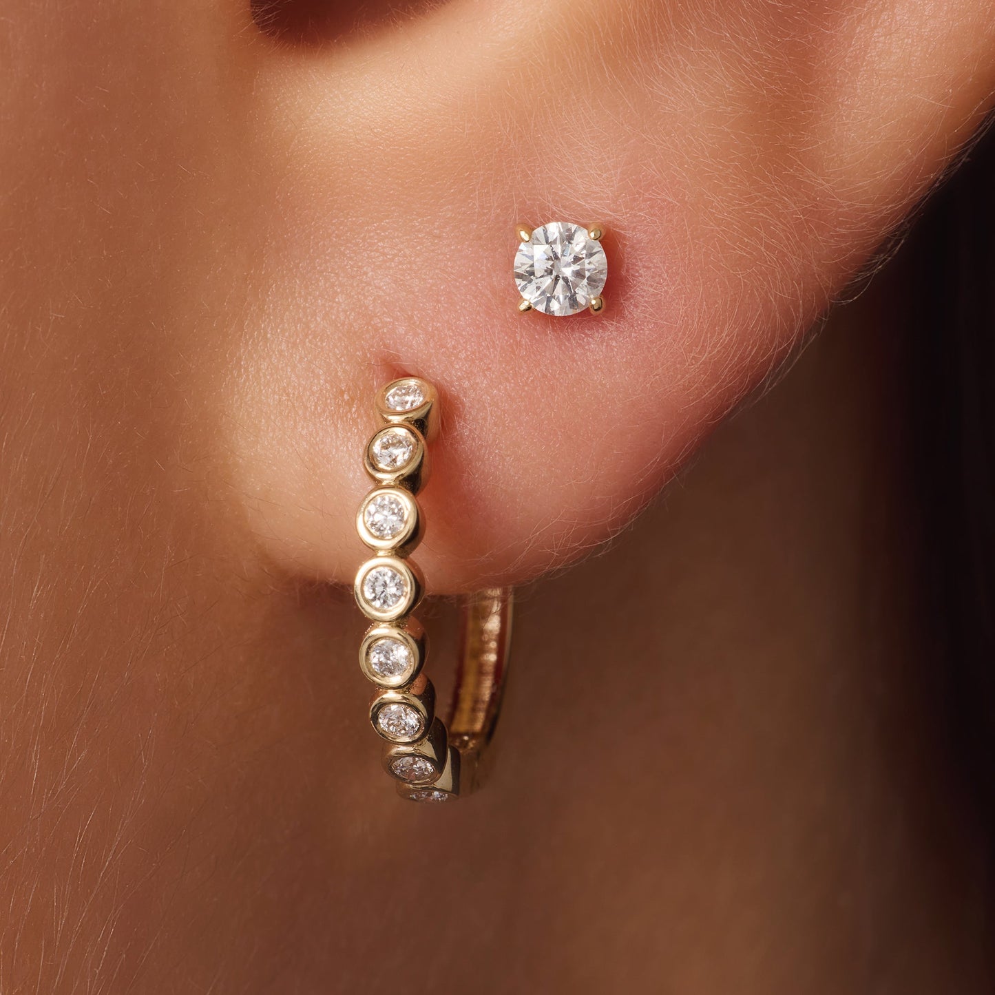Four Prong Diamond Studs (0.20 ct)