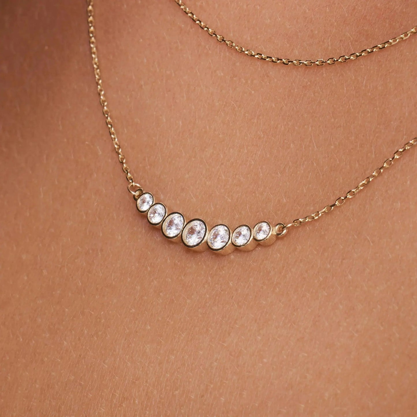 Moissanite Trail Necklace