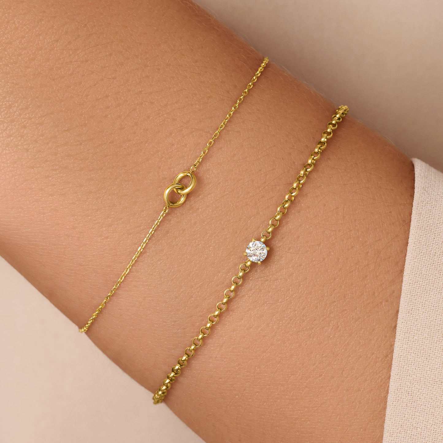 Bold Linked Infinity Bracelet