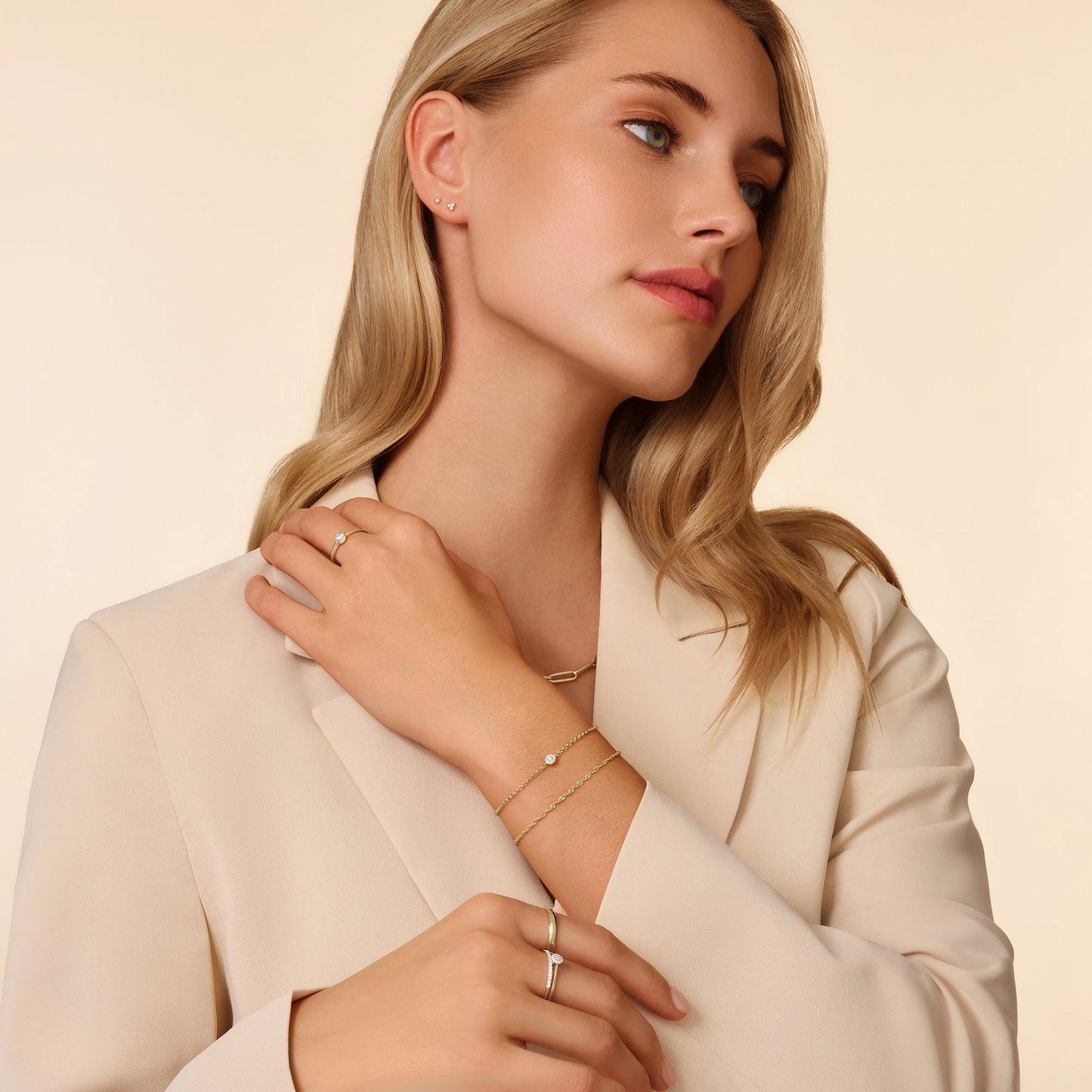 Diamond Halo Bracelet (0.05 ct)