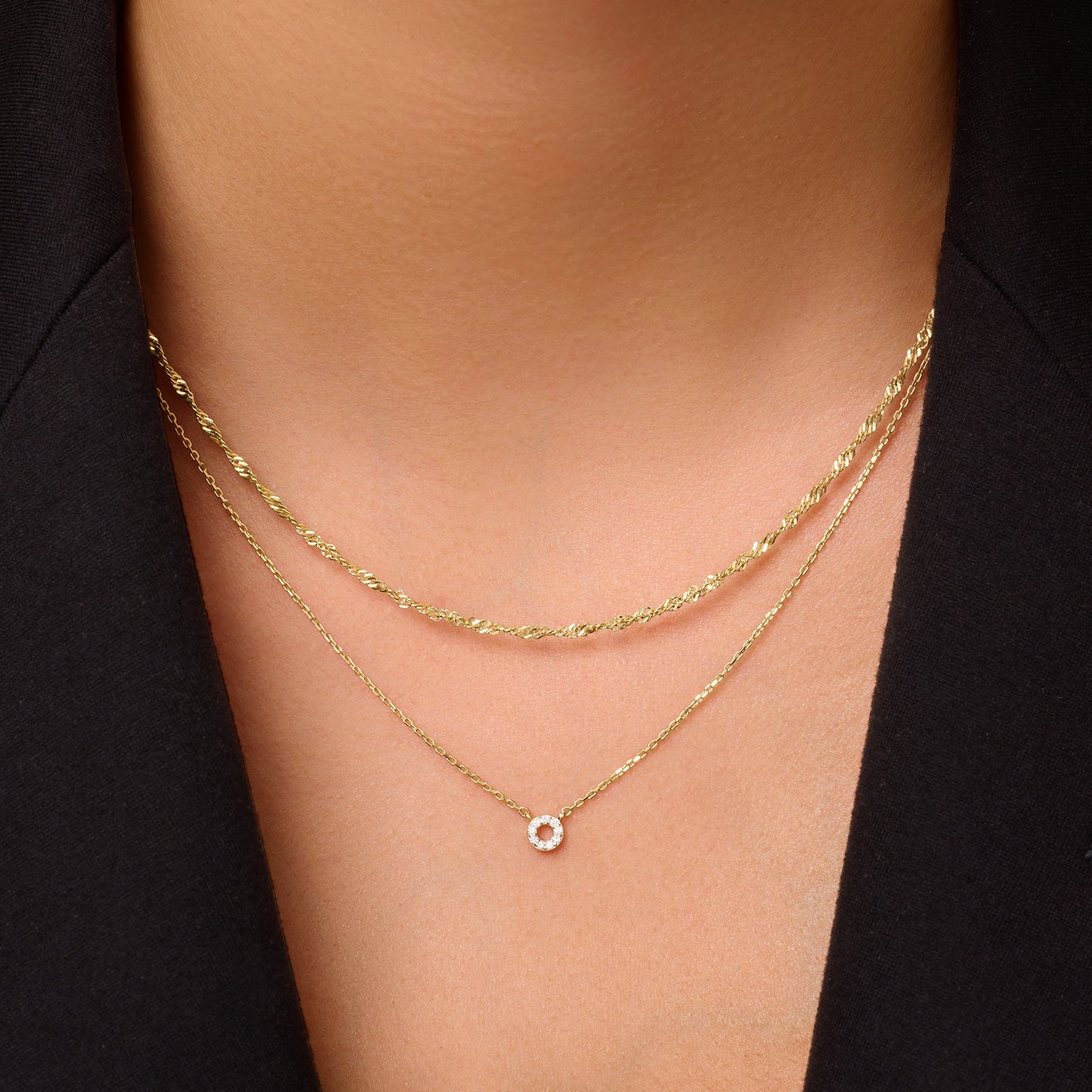 Slim Twisted Rope Necklace