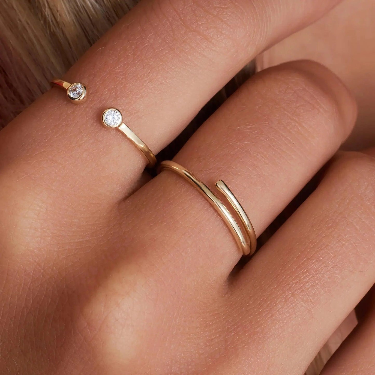 Open Spiral Ring
