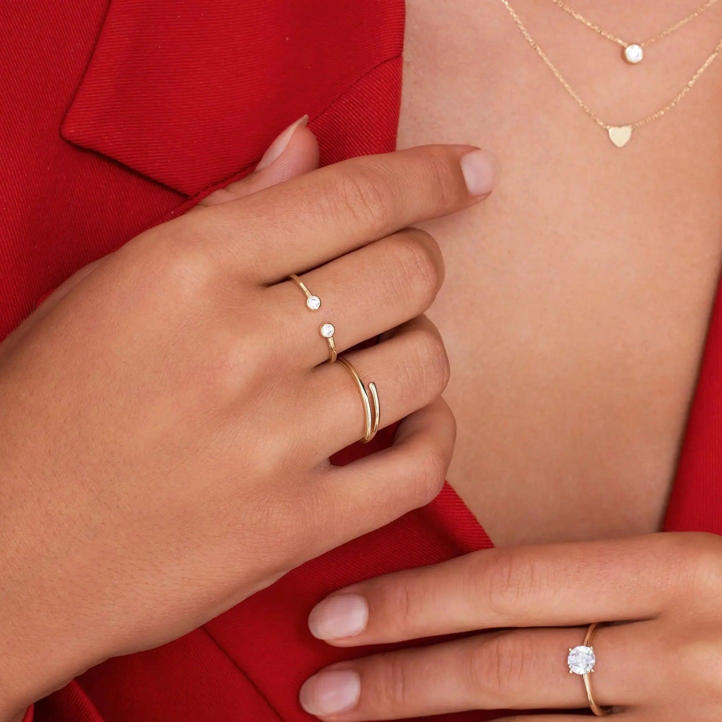 Open Spiral Ring