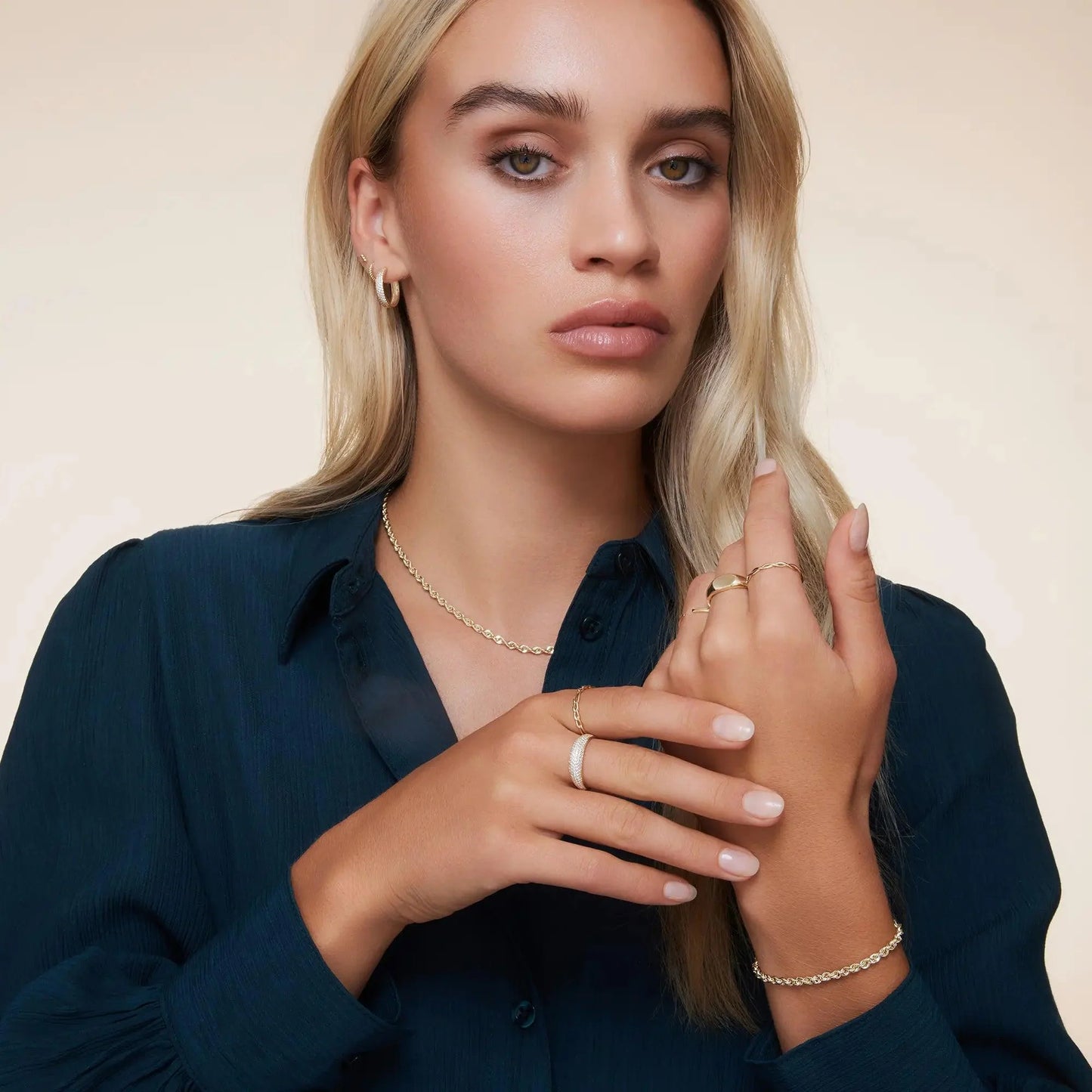 Moissanite Dome Ring