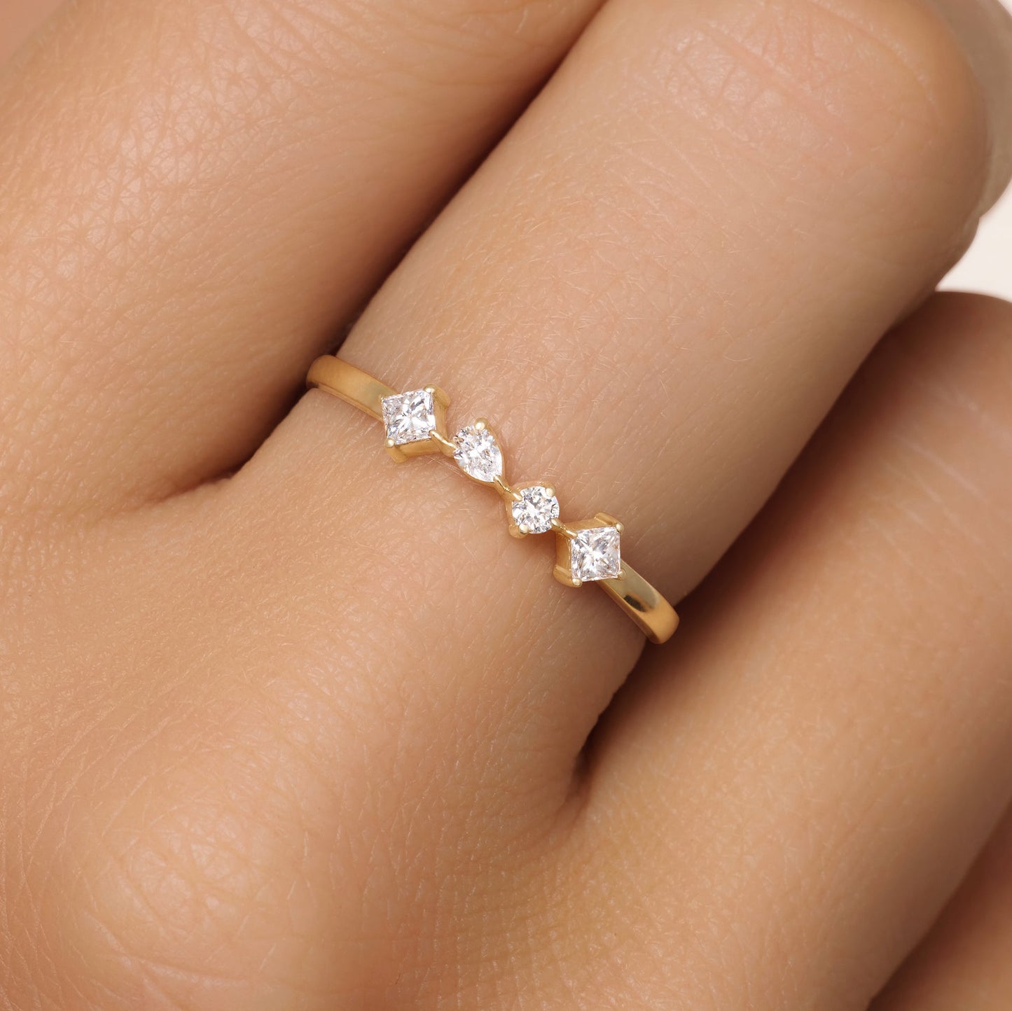 Dazzling Diamond Statement Ring (0.02 ct)