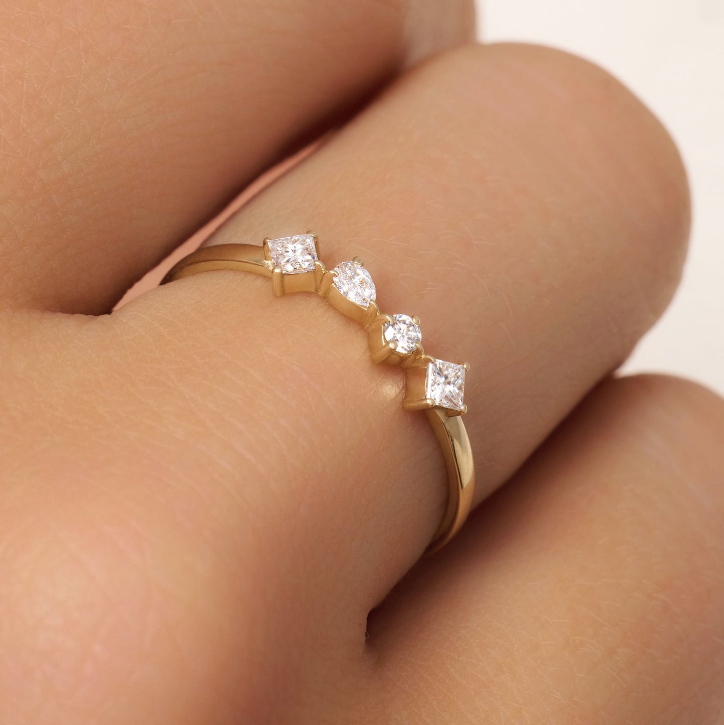 Dazzling Diamond Statement Ring (0.02 ct)