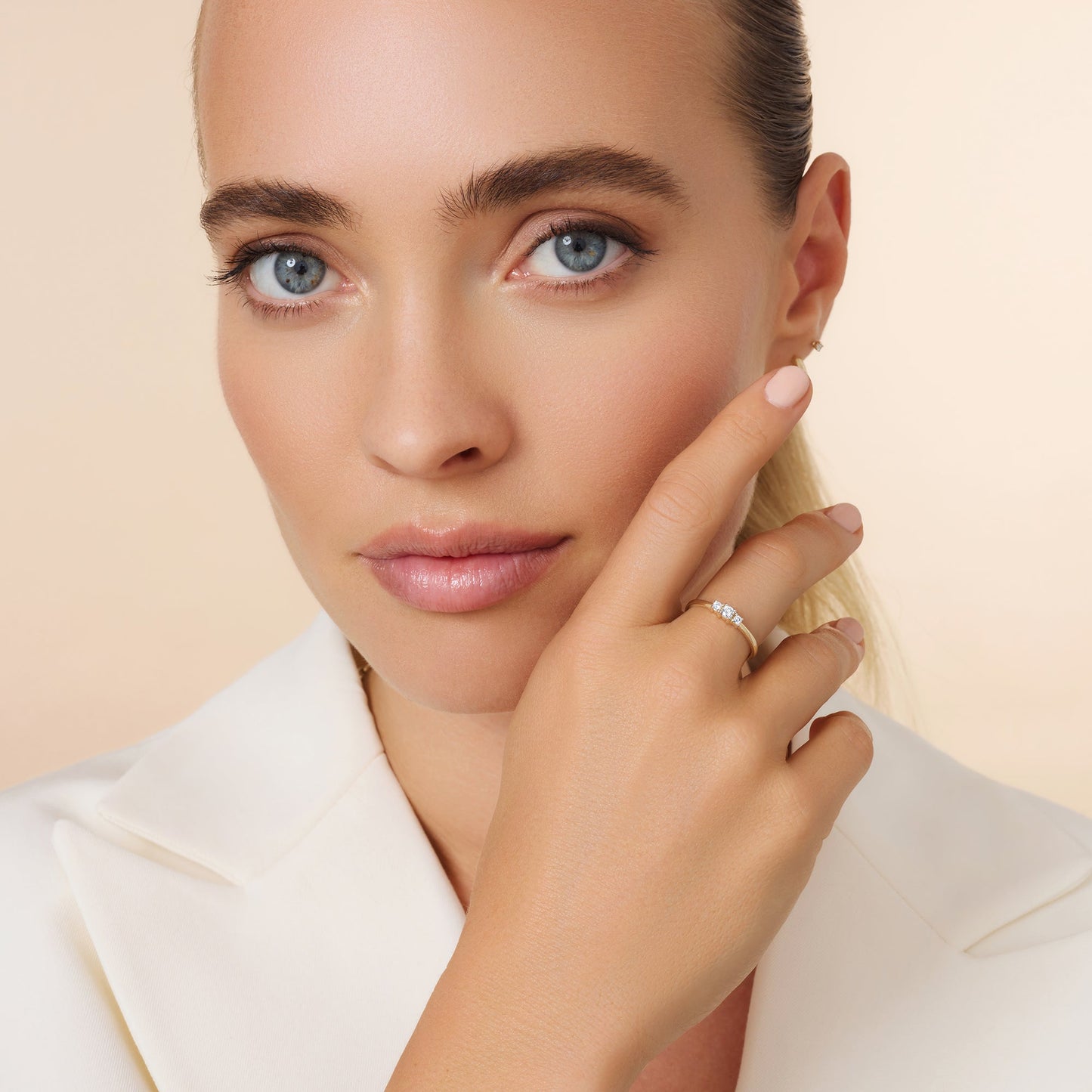 Diamond Trilogy Ring (0.15 ct)