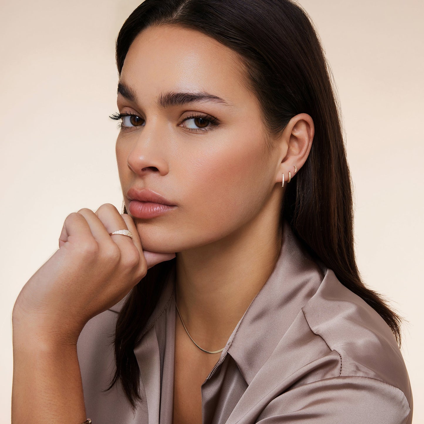 Moissanite Huggie Hoops (12mm)