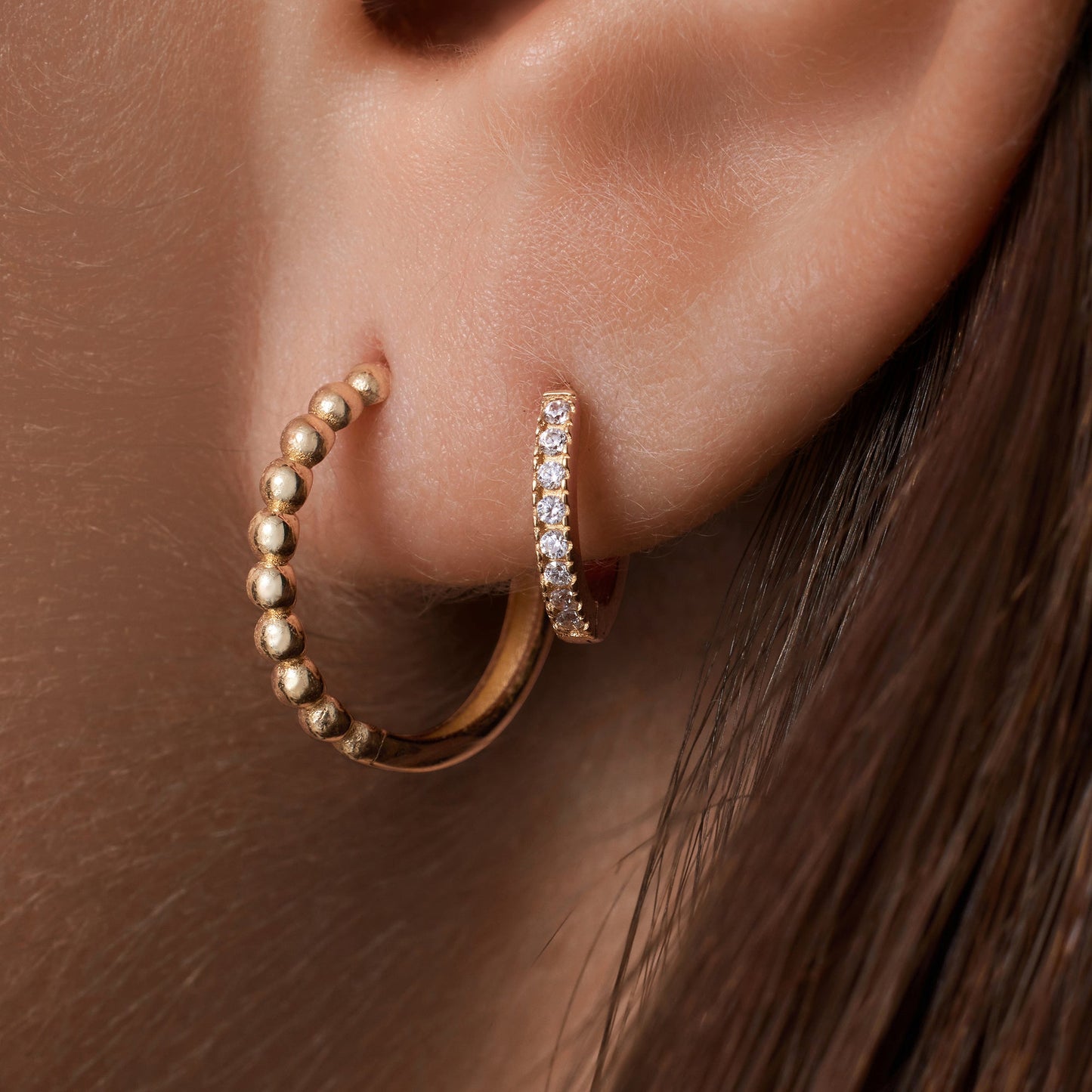 PMoissanite Small Huggie Hoops (10mm)