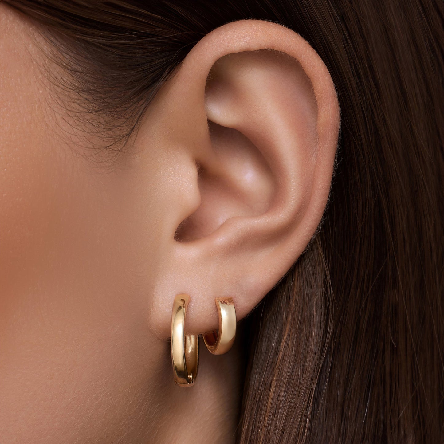 Chunky Medium Hoops (18mm)