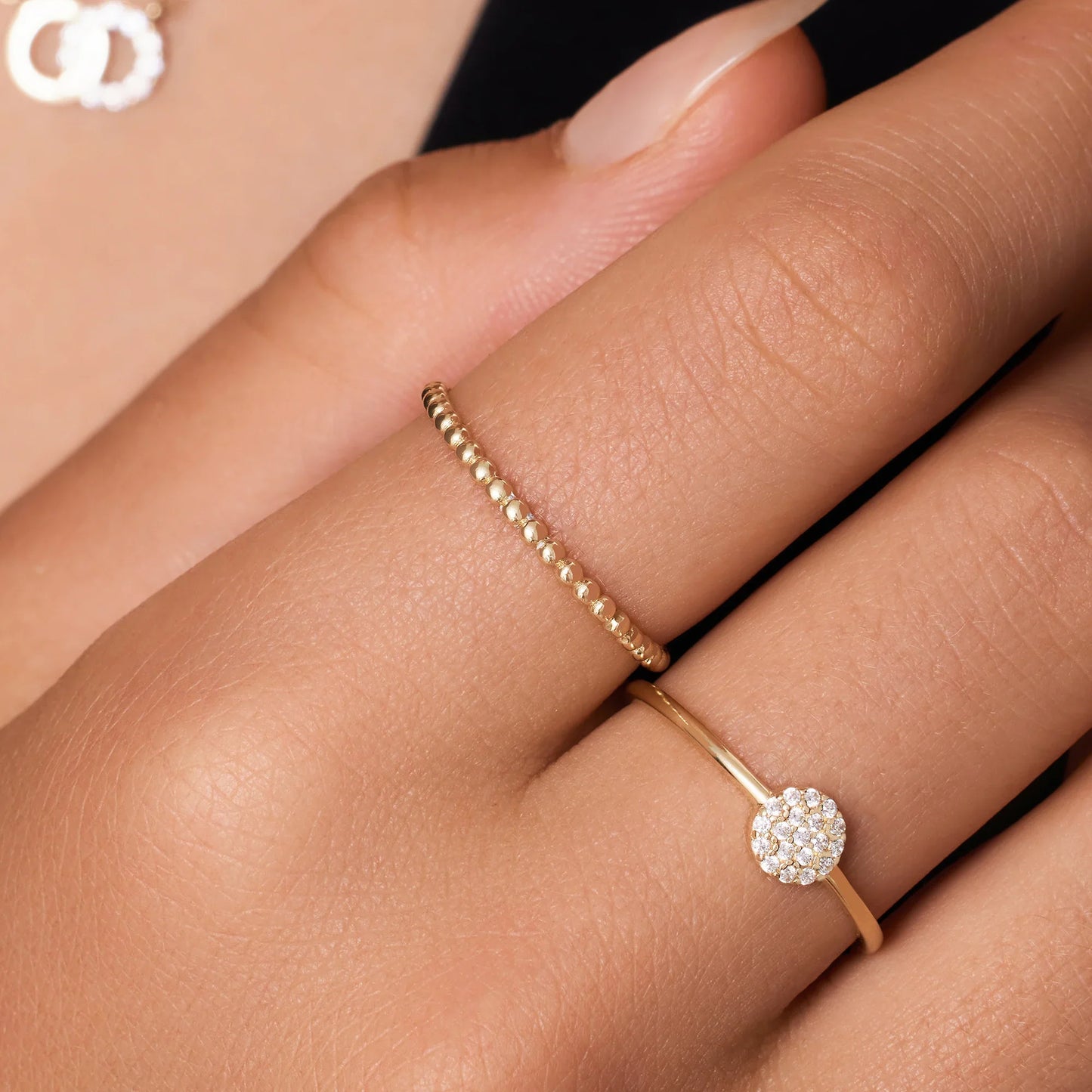 Beaded Stacker Ring