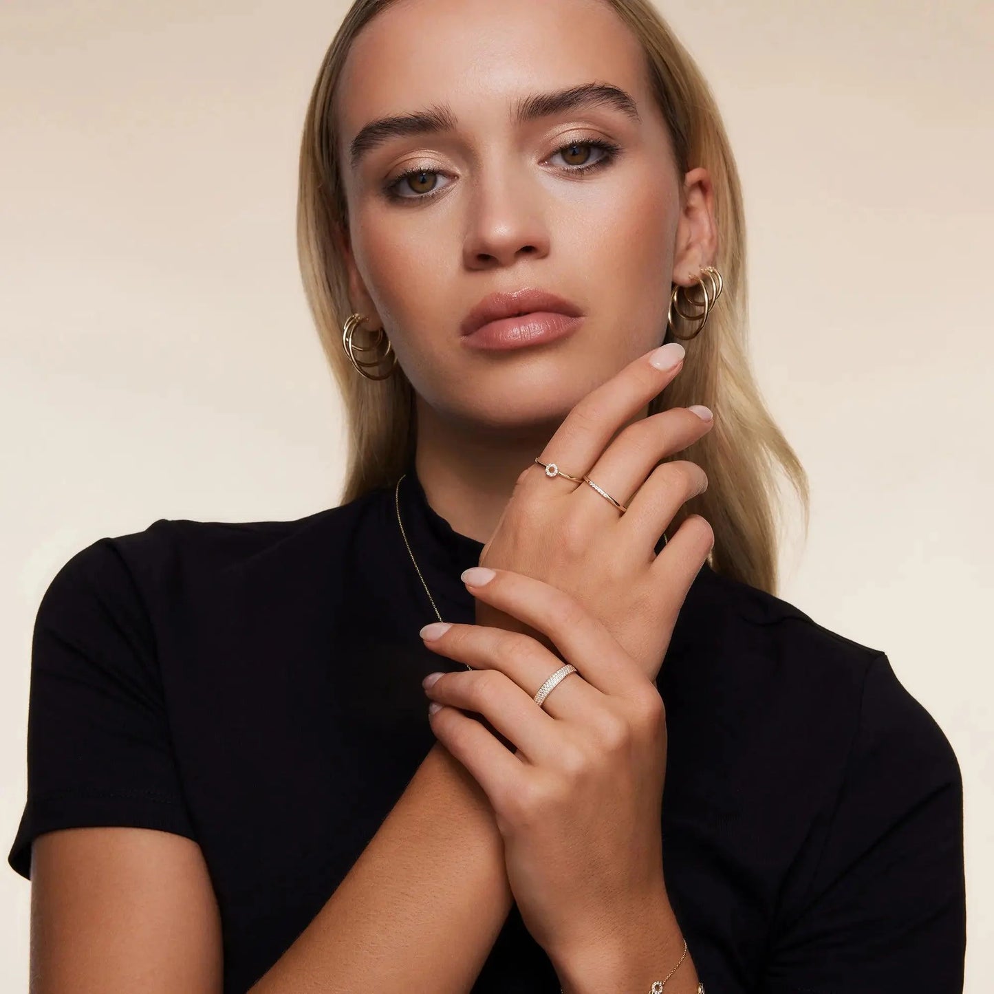 Cubic Zirconia Line Ring