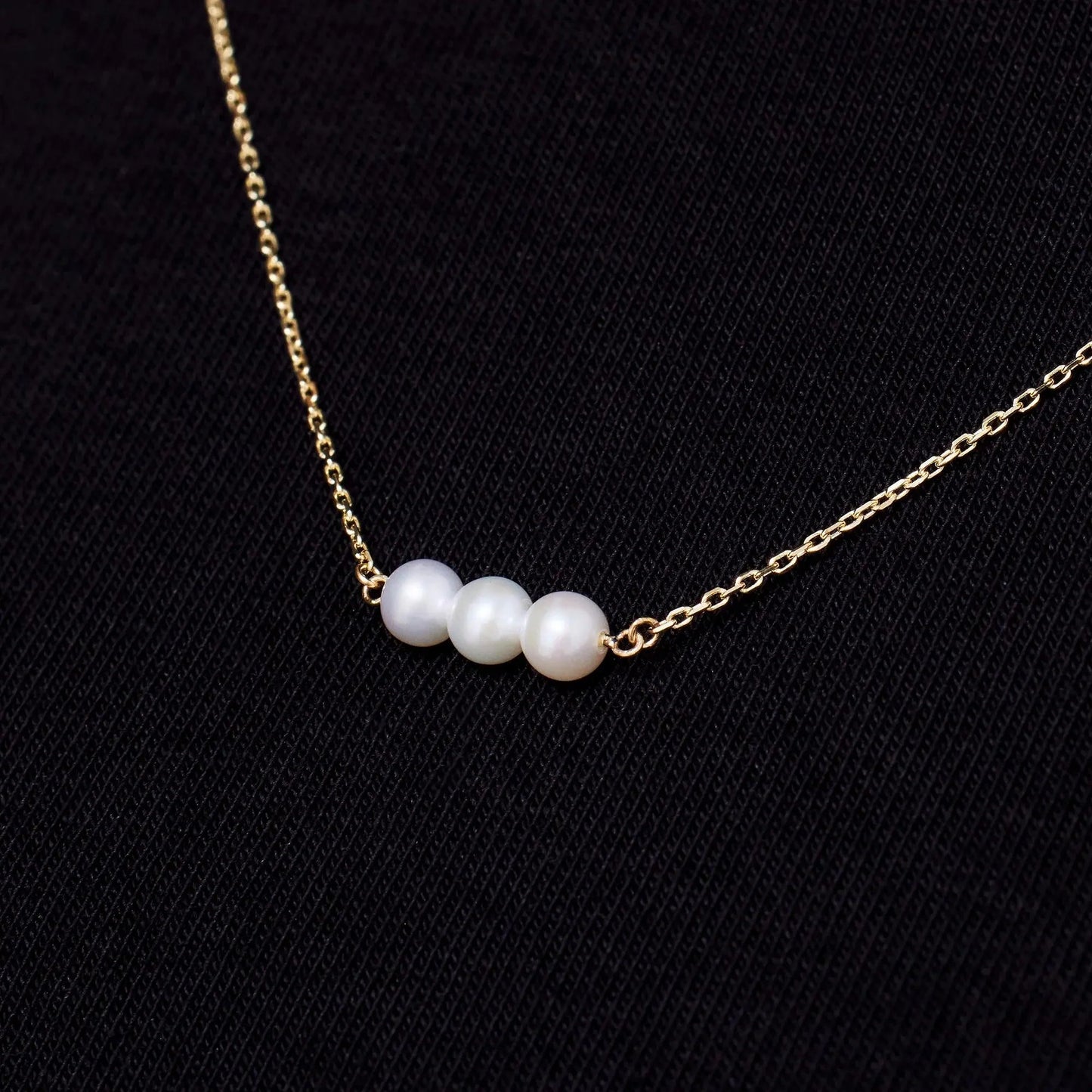 Threaded Pearl Necklace