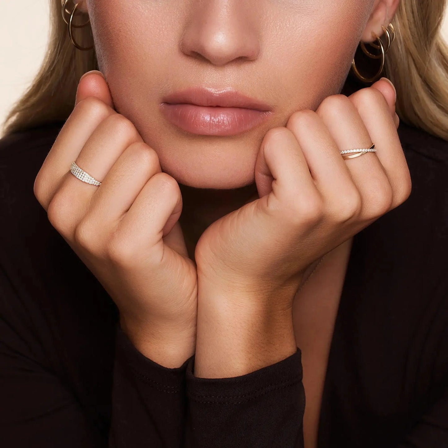 Moissanite Signet Ring