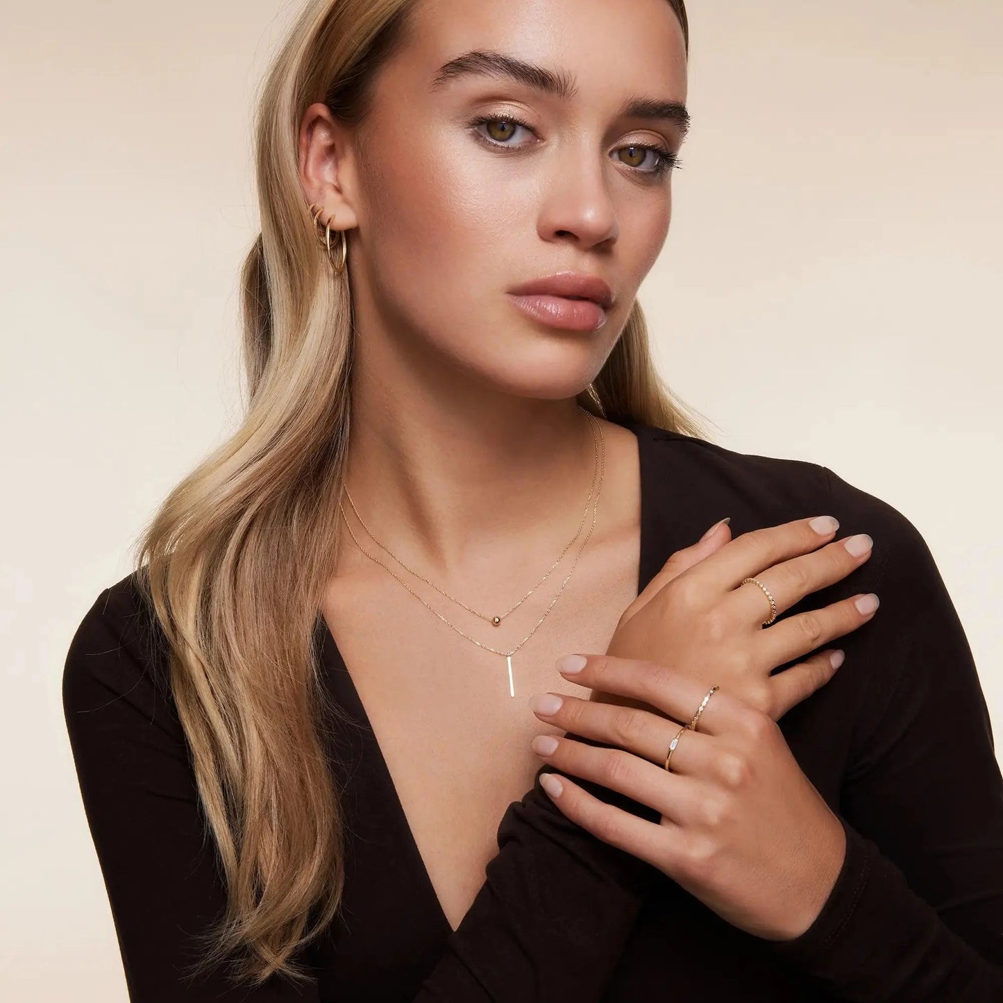 Vertical Bar Pendant Necklace