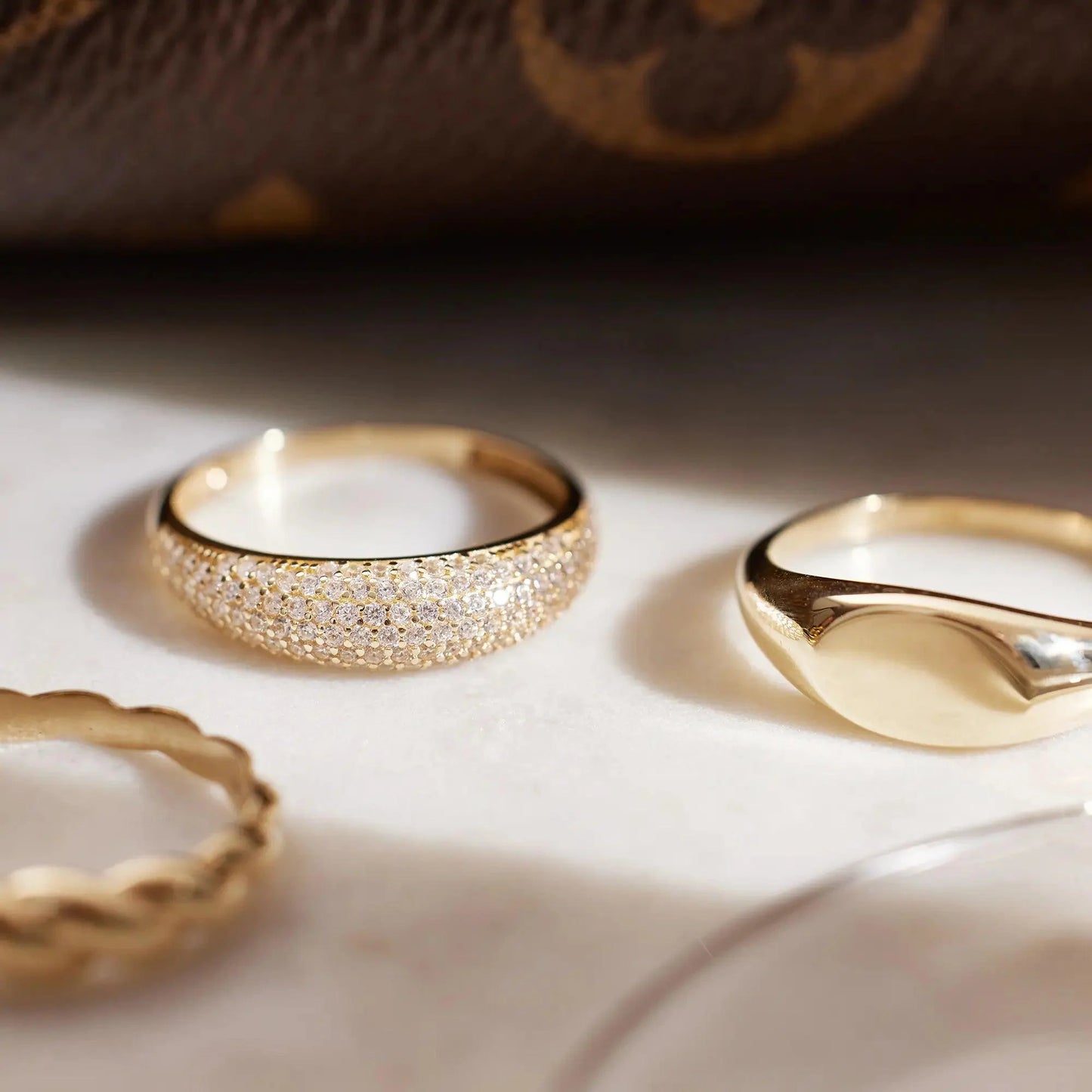 Moissanite Dome Ring