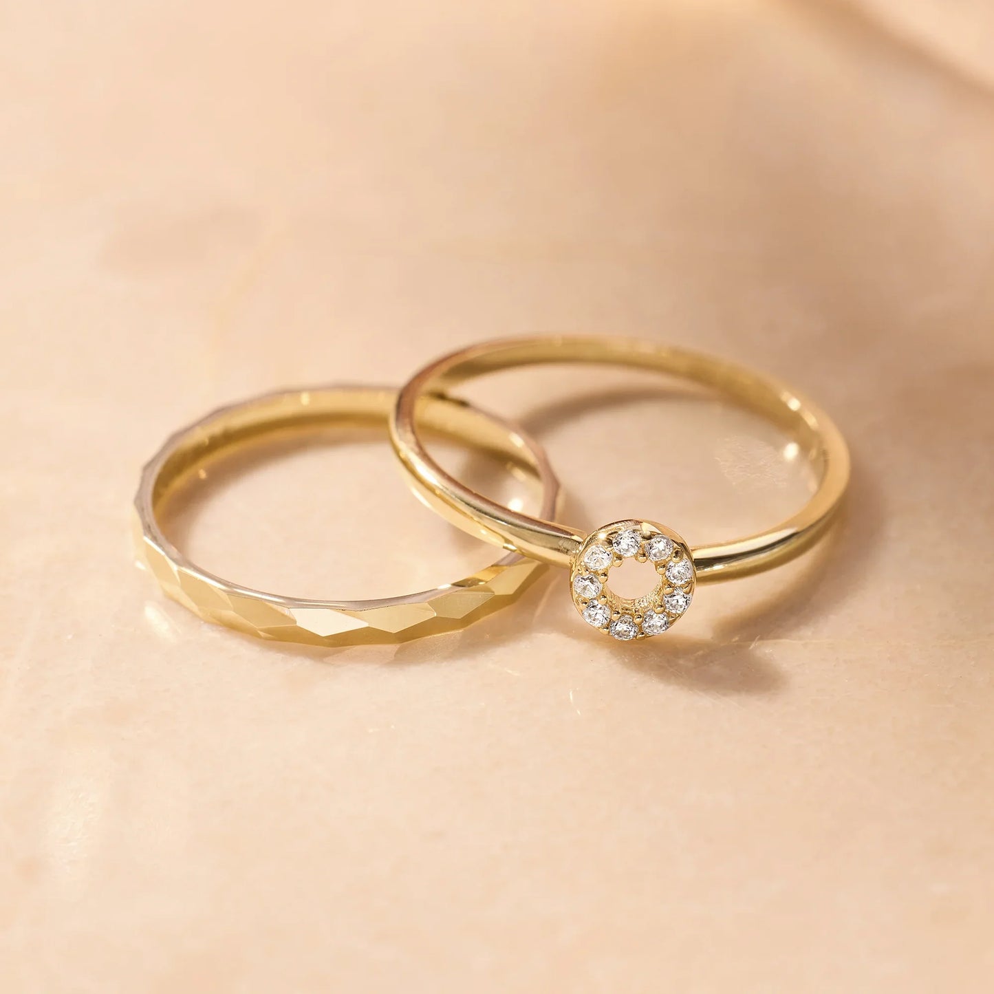 Pave Moissanite Halo Ring