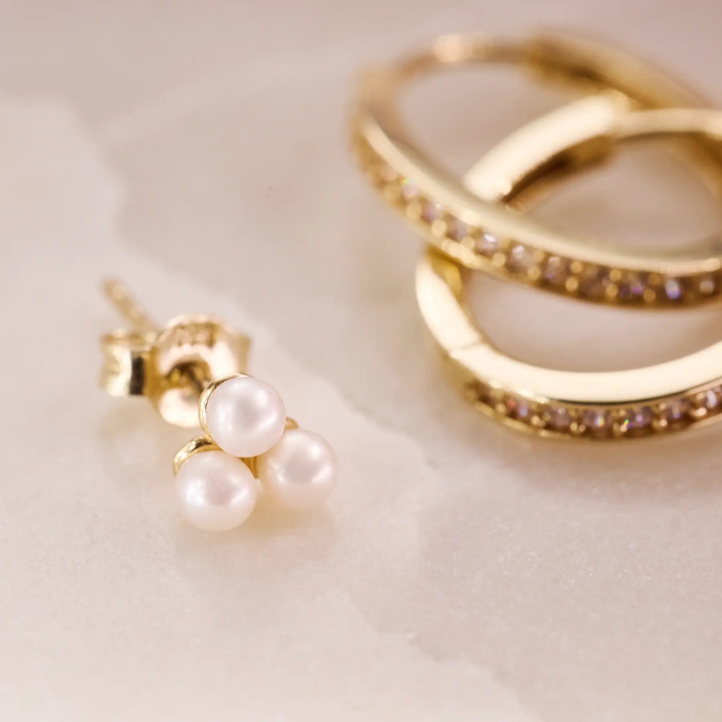 Lotus Pearl Studs
