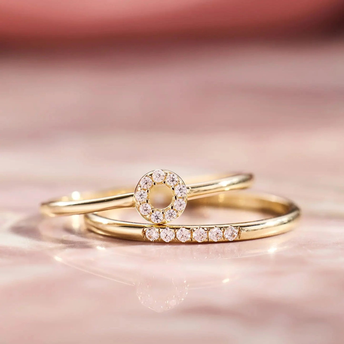 Cubic Zirconia Line Ring