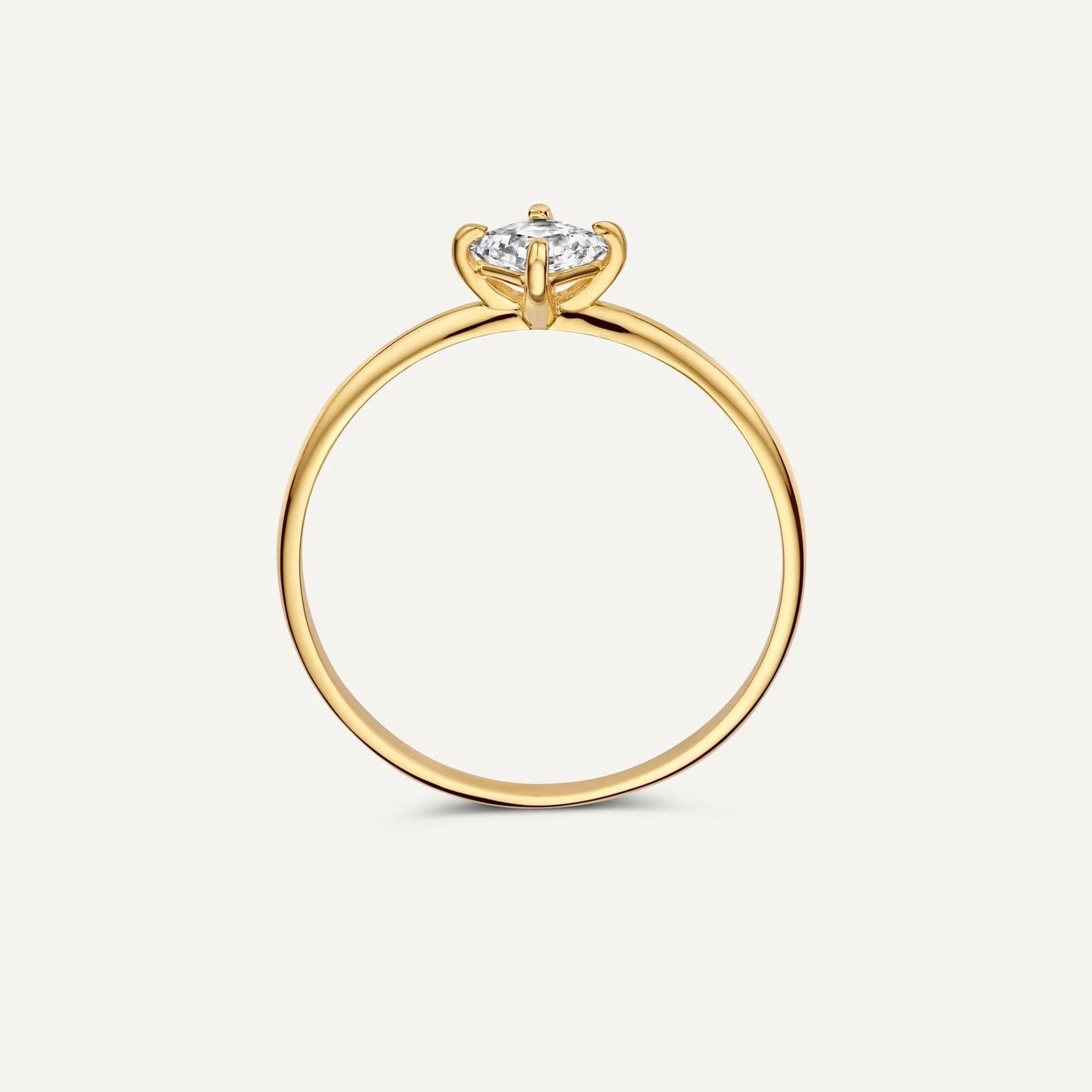 Square Cut Moissanite Ring