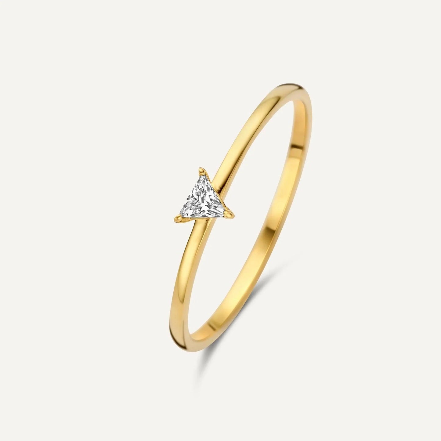 Trillion Cut Moissanite Ring